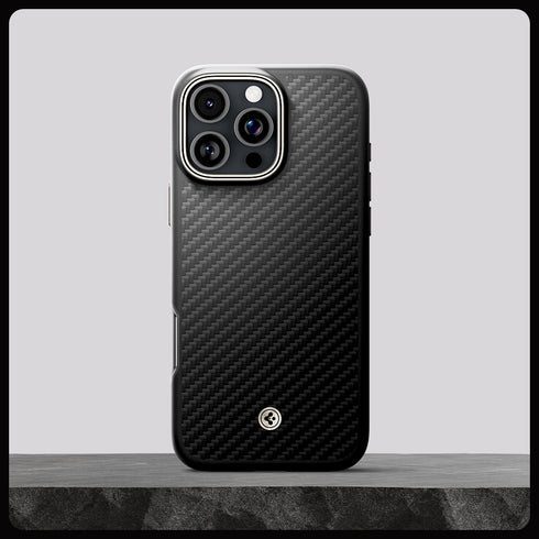 כיסוי ל-iPhone 16 Pro Max / 16 Pro מבית Spigen – Enzo Aramid (MagFit)